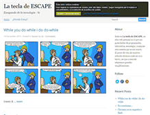 Tablet Screenshot of latecladeescape.com